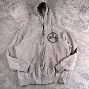 Magpul Hoodie Jacket Men's XL Gray Full Zip Pockets Long Sleeve *No Drawstring*